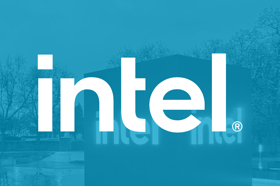 Intel logo.