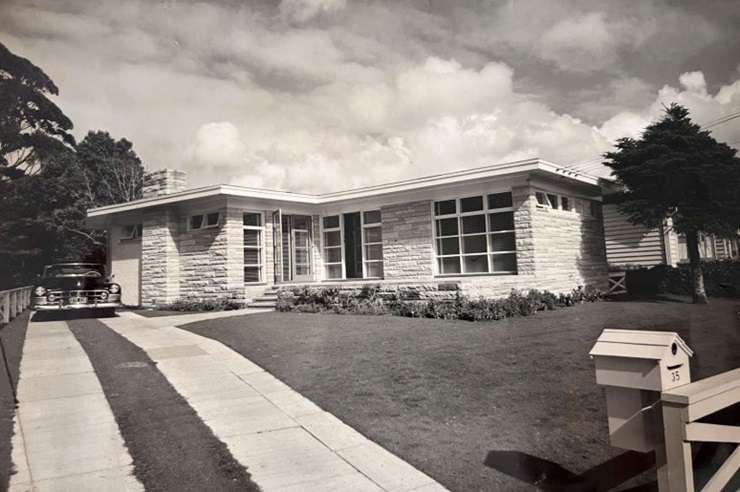 A mid-century house on Benson Road, in Auckland's Remuera, was scooped up at auction this week. Photo / Supplied