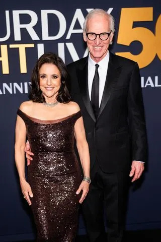 Julia Louis-Dreyfus and Brad Hall in 2025Credit: TheStewartofNY/WireImage/Getty