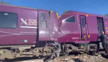 Two trains collide north of London and emergency crews rush to the scene - Stuff