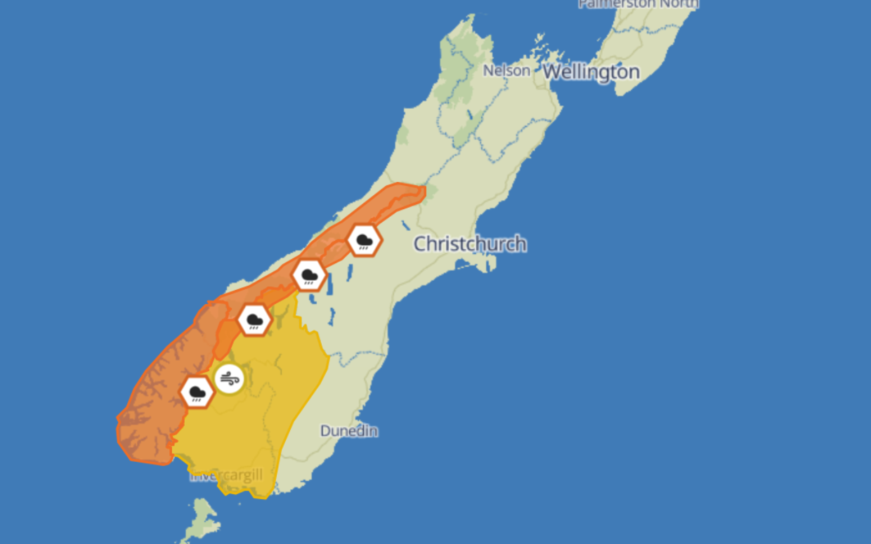 Heavy rain and severe gales set to batter parts of NZ as front moves north - Stuff