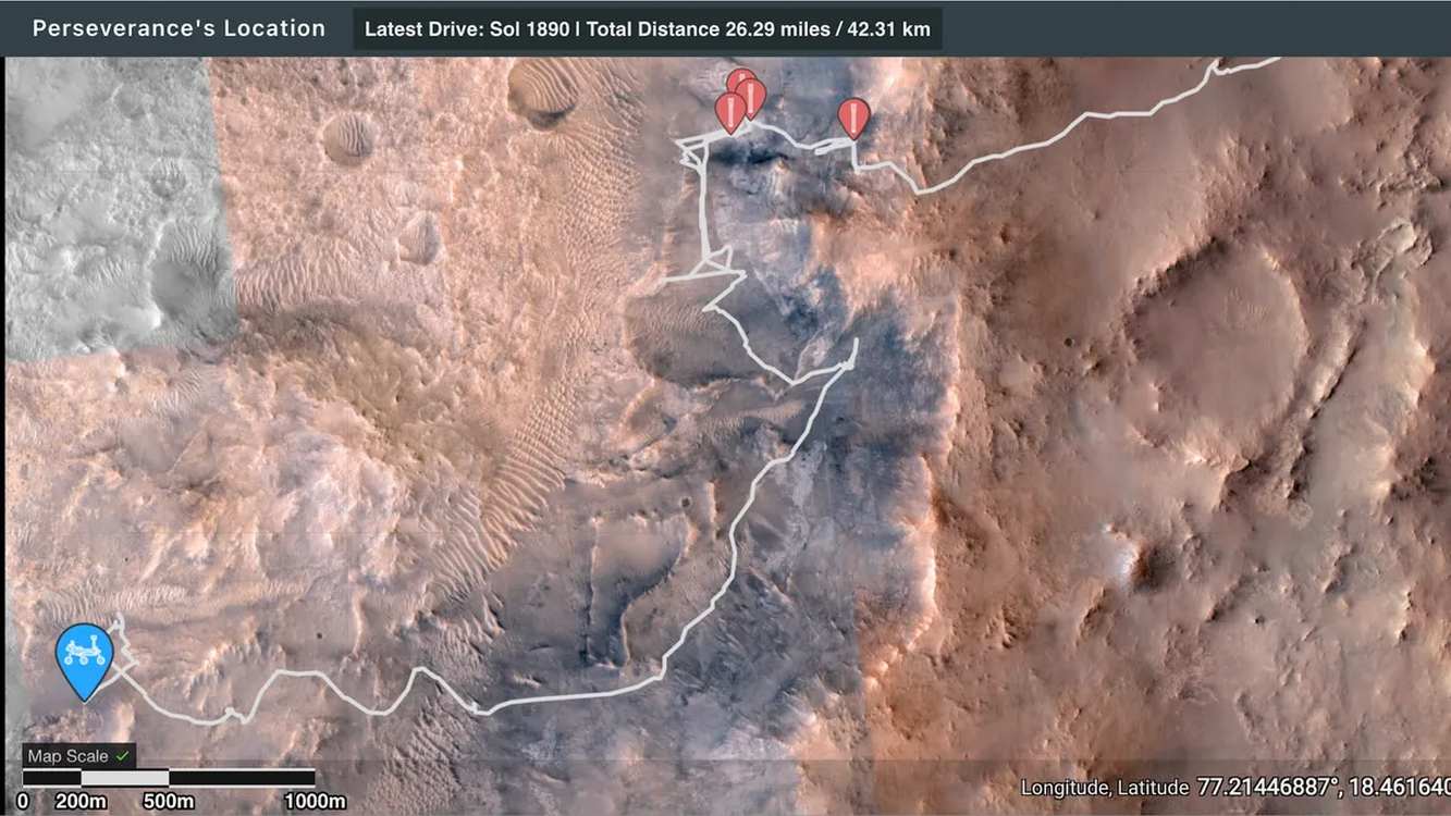 Perseverance Mars Rover Completes a Marathon on Mars to Cap Off Extraordinary 5 Years