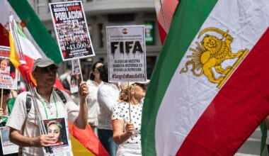 Football World Cup: Iran v All Whites - protest before Los Angeles game planned