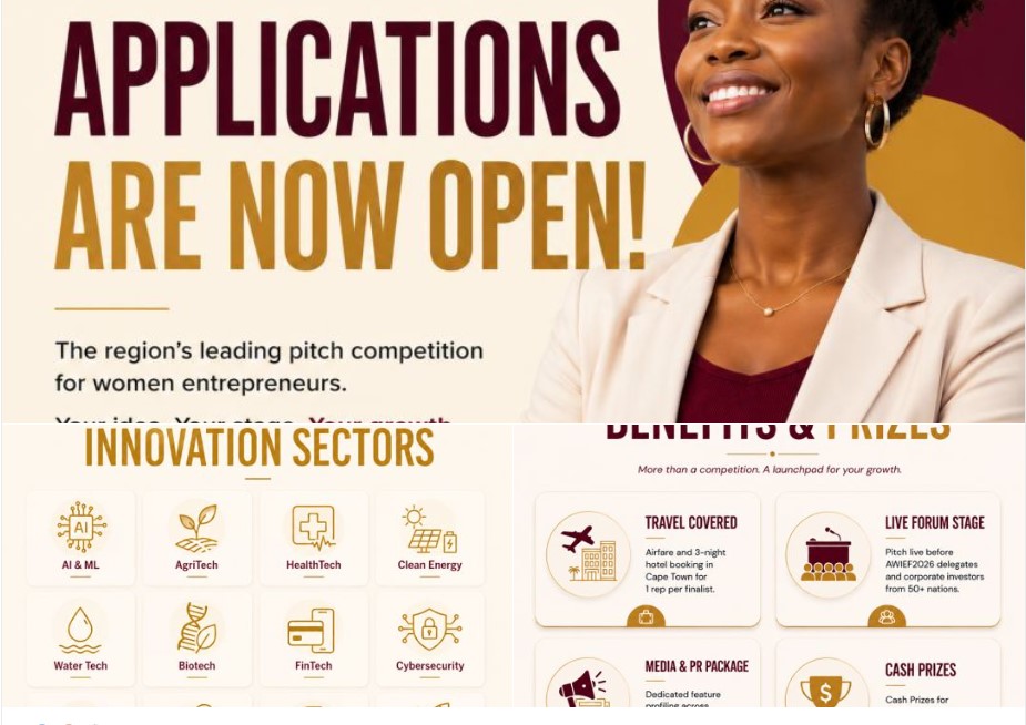 AWIEF Opens Applications for Pitch n Grow 2026 to Support Women-Led Startups Across Africa