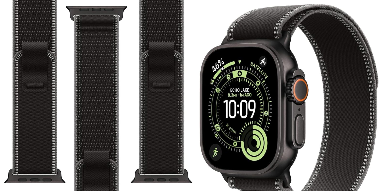A smart watch with a strap