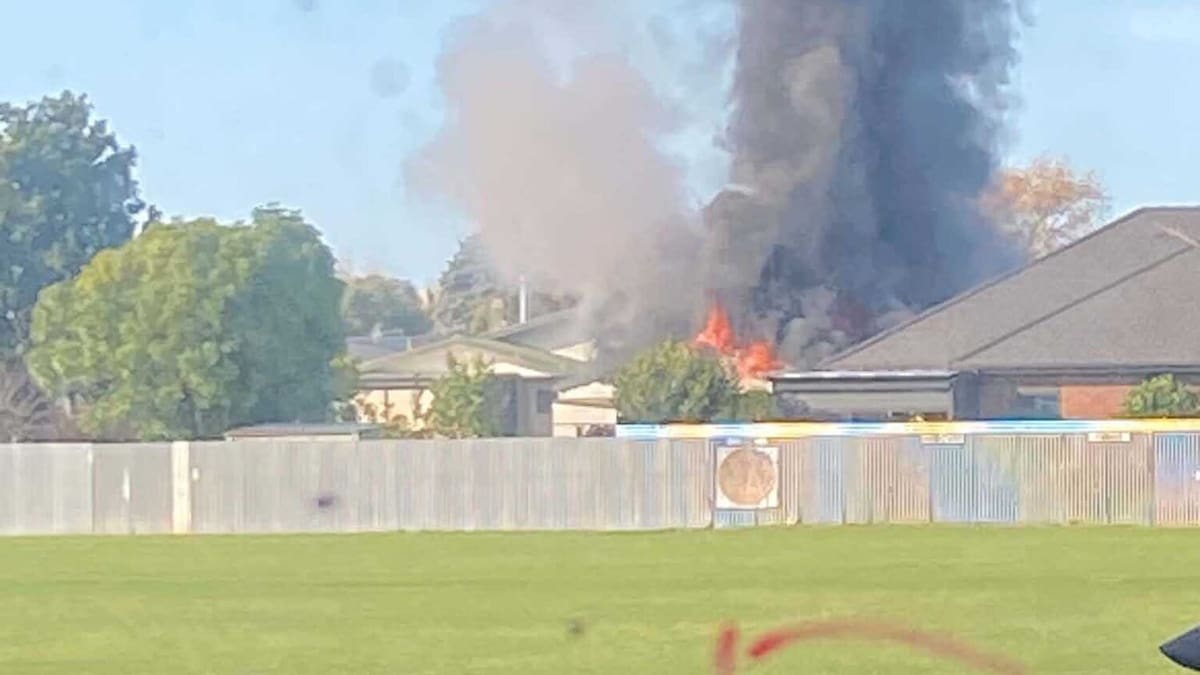 Fire crews tackle Taradale garage fire, no injuries reported