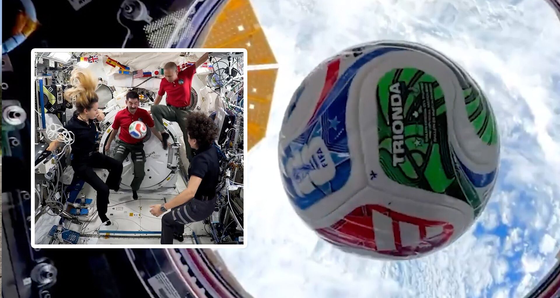 NASA sent a FIFA World Cup 2026 ball to the ISS so astronauts can test their footwork in zero gravity (video)