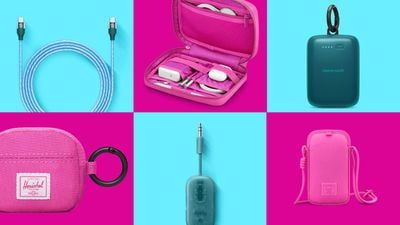 Blue and Pink Apple Accessories Feature