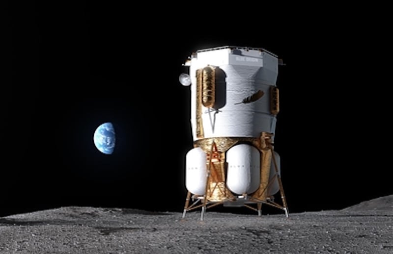 Artist impression of Blue Moon Mark 1 - Endurance (Credit : Blue Origin)