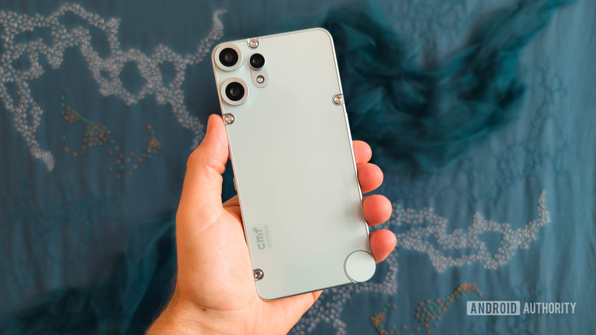 CMF Phone 2 Pro Back of phone shown in hand CMF Phone 2 Pro Back of phone shown in hand
