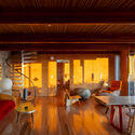 © Iwan Baan Cano House / Diego Cano-Lasso - Interior Photography, Wood, Lighting, Chair, Beam