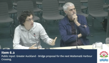 Presenting the Bridge proposal to Auckland Council