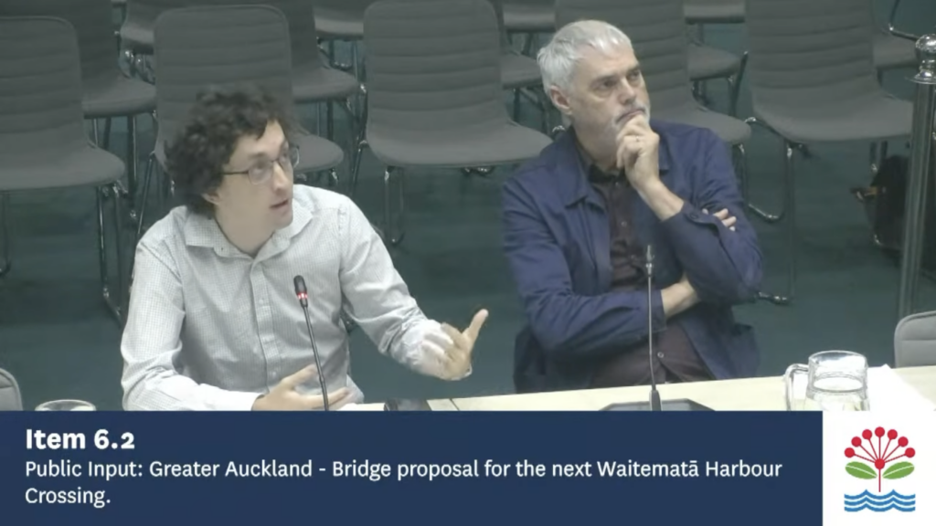 Presenting the Bridge proposal to Auckland Council