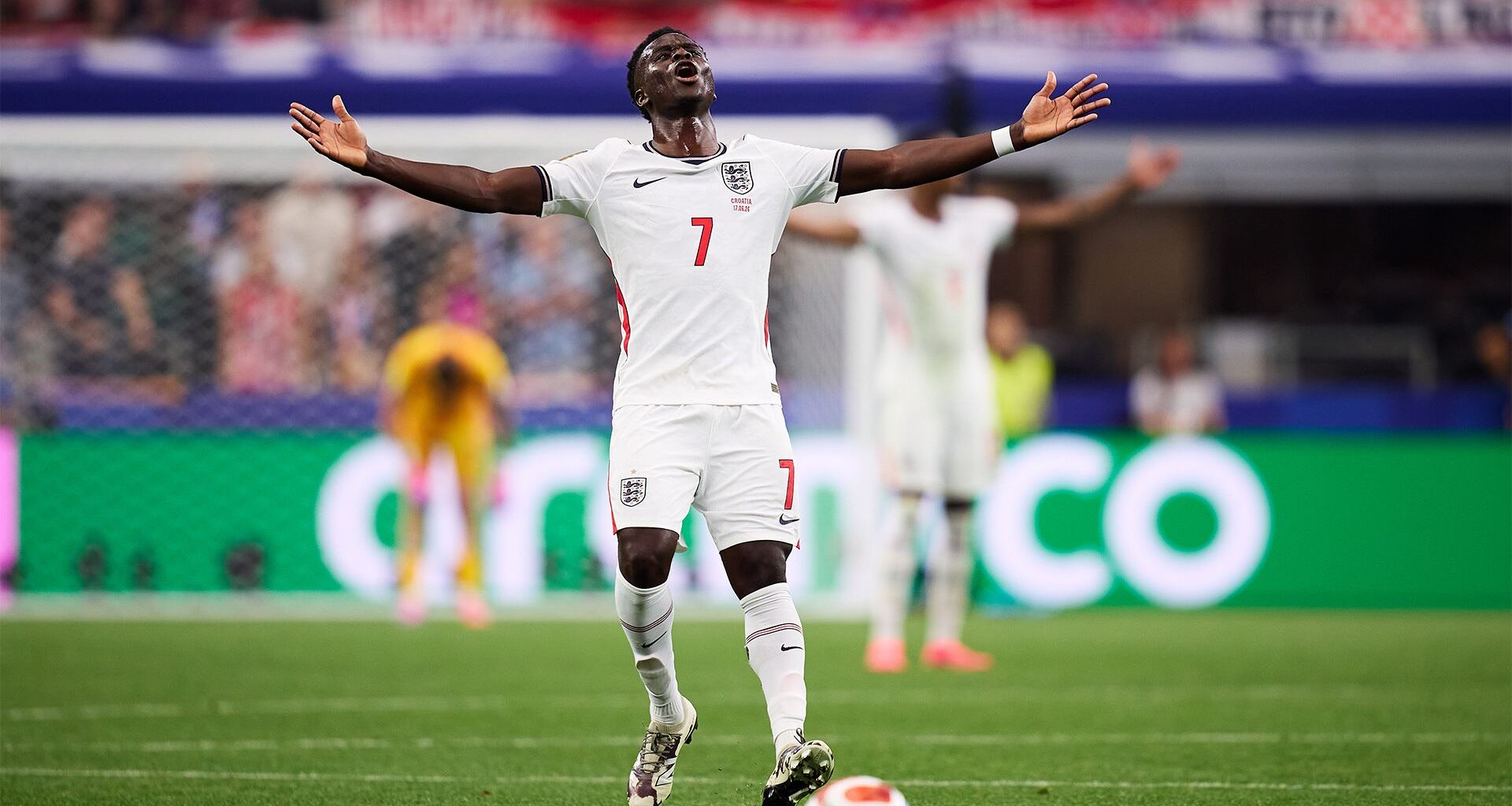 Bukayo Saka playing at the FIFA World Cup 2026