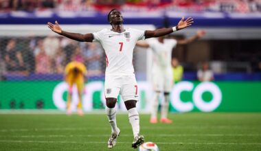 Bukayo Saka playing at the FIFA World Cup 2026