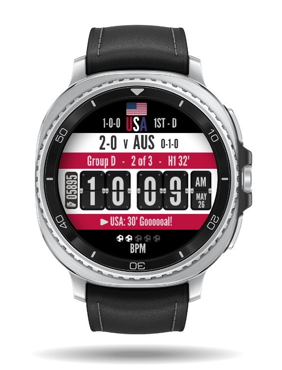 Free Wear OS watch face turns your smartwatch into a real-time World Cup scoreboard