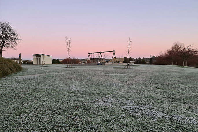 SunLive - Unusually frosty mornings across Bay of Plenty