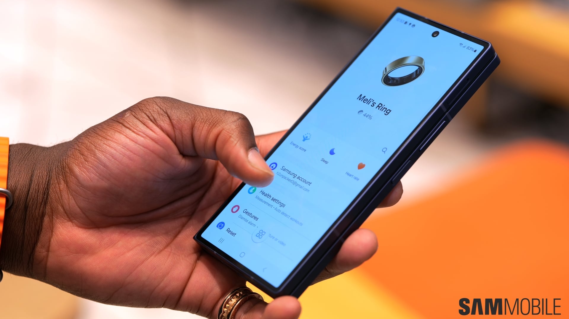 galaxy ring samsung health app
