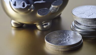 Piggy bank and Canadian coins