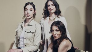 NEW YORK, NEW YORK - JUNE 05: Ella Beatty, Sophia Takal and Ari Graynor of "Act One" pose for a portrait during the 2026 Tribeca Festival at Spring Studio on June 05, 2026 in New York City. (Photo by Erik Tanner/Getty Images)