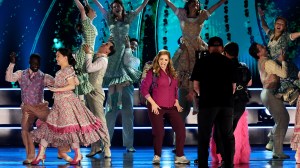 NEW YORK, NEW YORK - JUNE 07: Sara Chase and the cast of Schmigadoon! perform onstage during The 79th Annual Tony Awards at Radio City Music Hall on June 07, 2026 in New York City. (Photo by Theo Wargo/Getty Images for Tony Awards Productions)