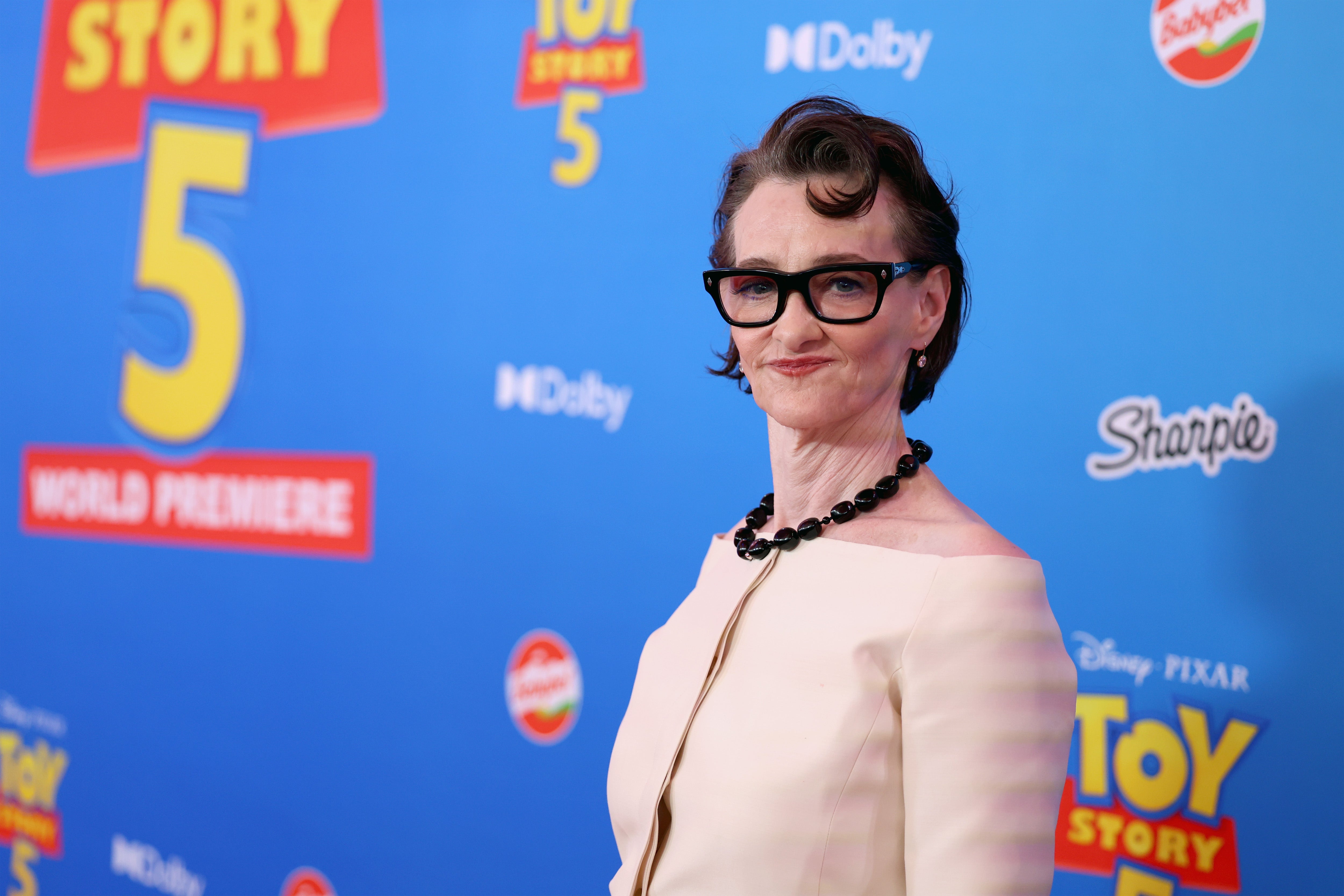 Joan Cusack lends her voice to the Toy Story franchise as Jessie