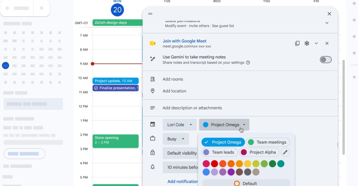 Google Calendar finally has more color options for events