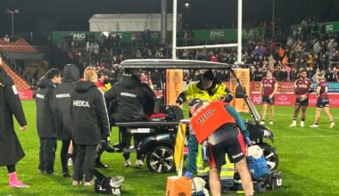 Chiefs v Reds: Wallace Sititi left shaking on field after sickening head knock
