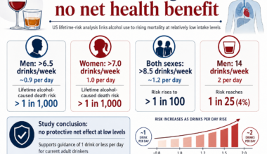 One drink a day may be the new upper limit for safer alcohol guidance
