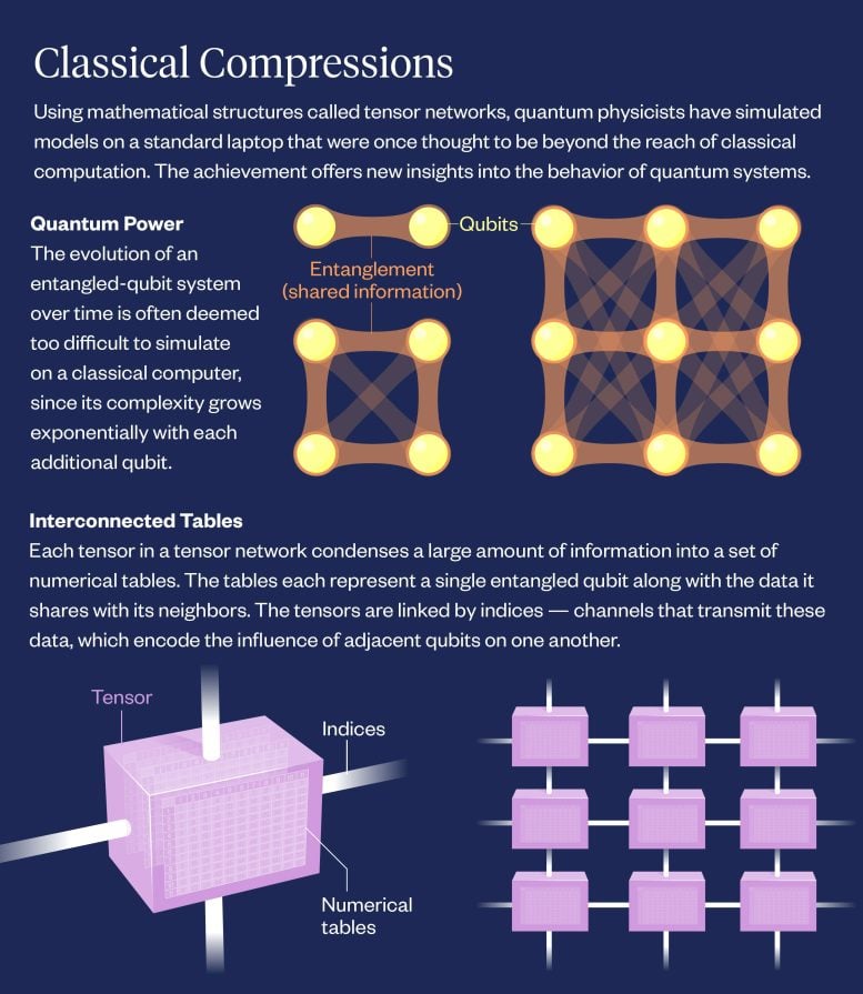 Infographic of Tensor Network Simulations