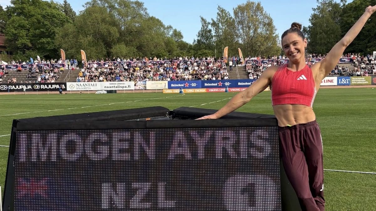 Imogen Ayris breaks personal best with 4.81m jump at Paavo Nurmi Games in Finland