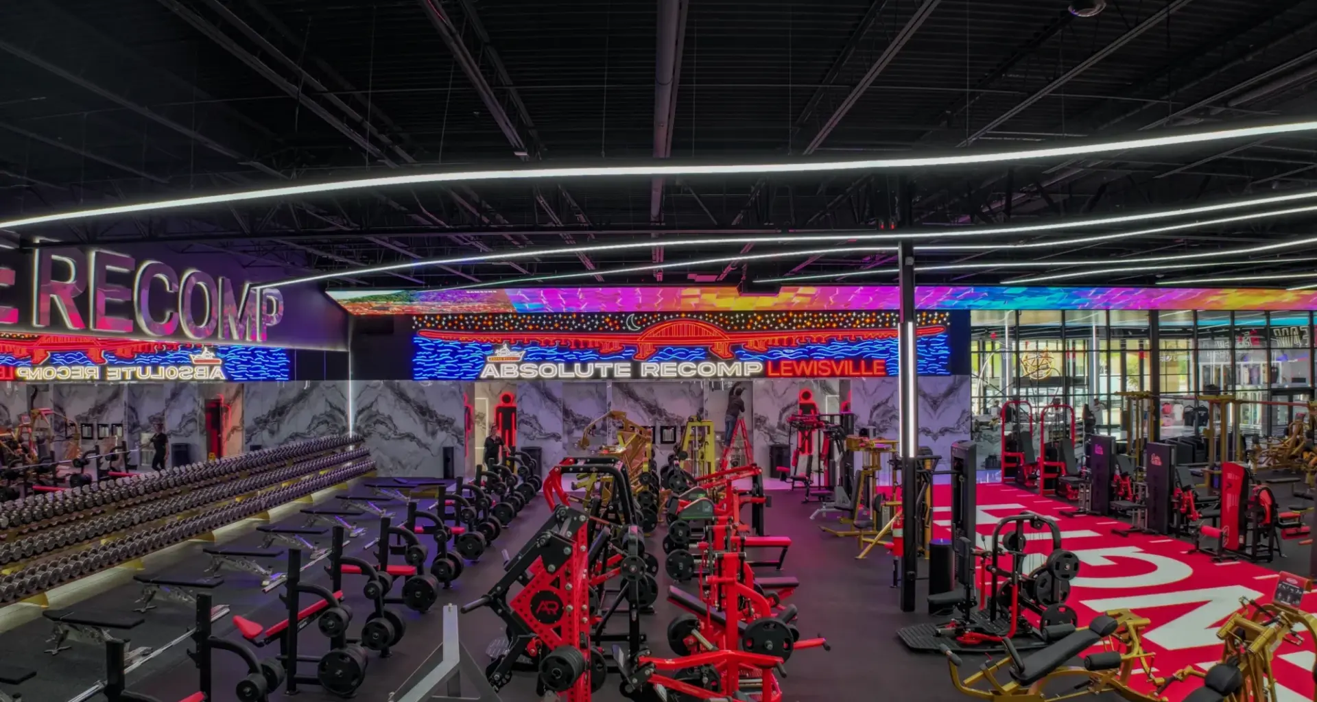 equipment inside an Absolute Recomp gym