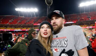 Travis Kelce ‘stag night’ rumours erupt as NFL star is seen on boys’ night at celeb nightclub