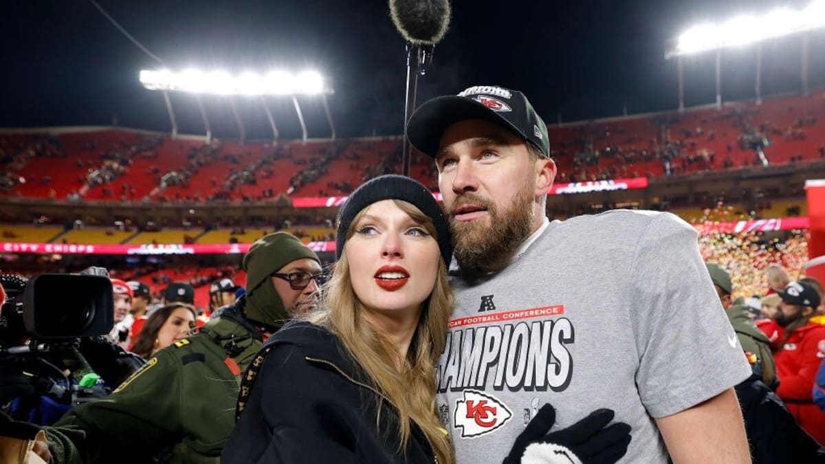 Travis Kelce ‘stag night’ rumours erupt as NFL star is seen on boys’ night at celeb nightclub
