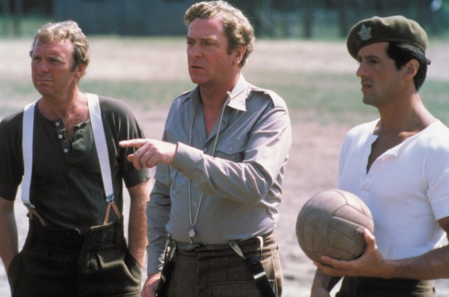 VICTORY, Bobby Moore, Michael Caine, Sylvester Stallone, 1981, (c) Paramount/courtesy