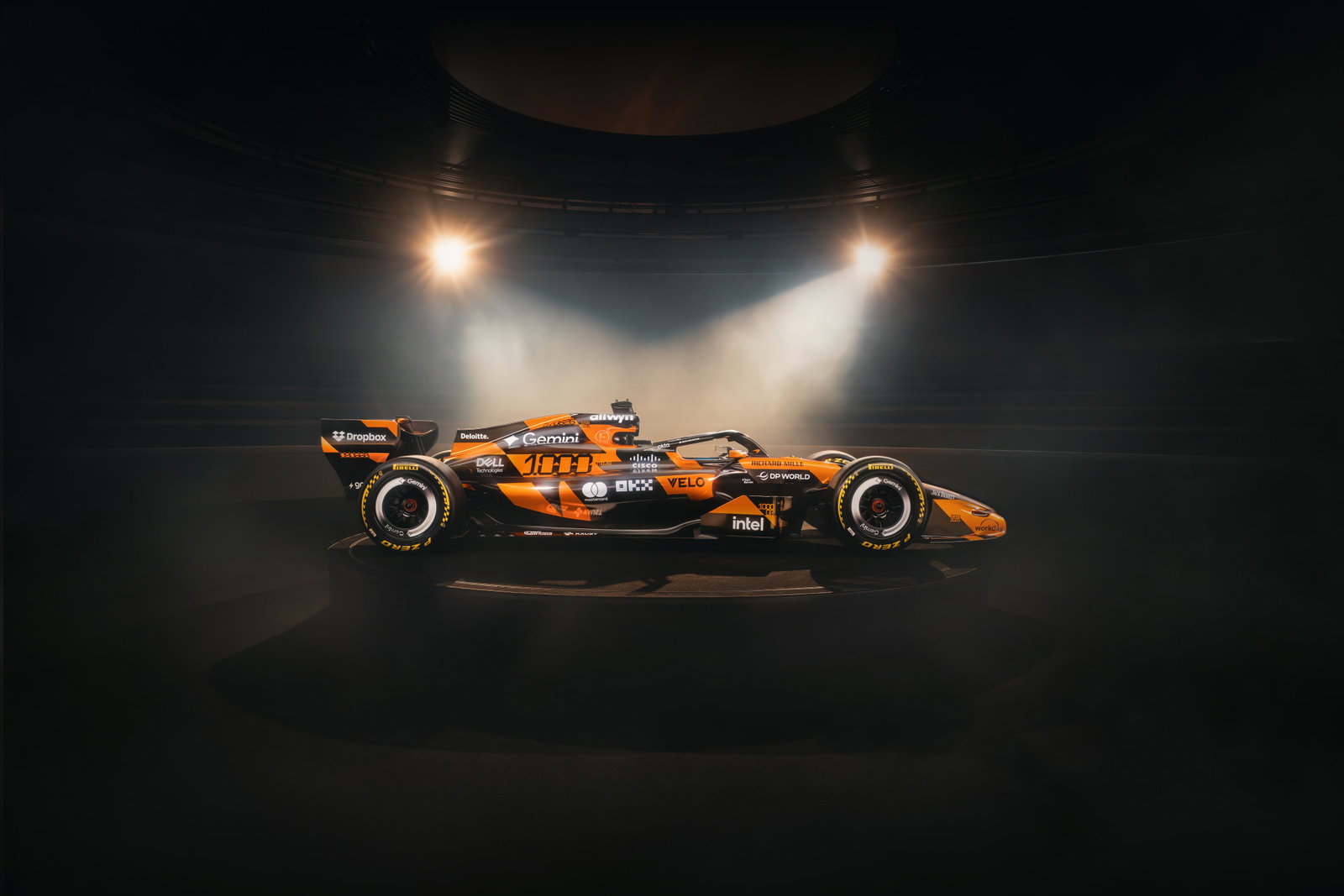 McLaren's MCL40 in its 1000th grand prix livery