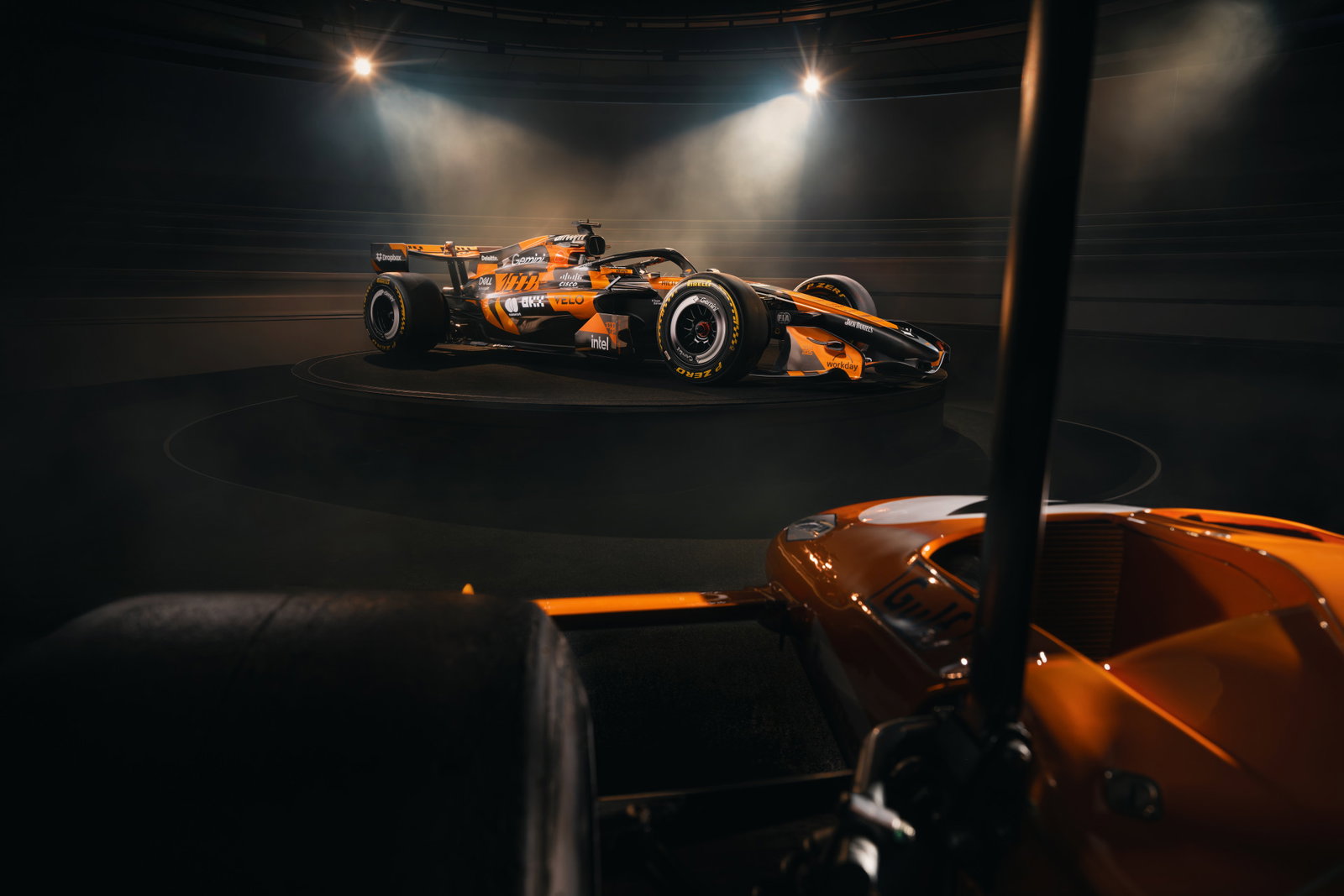 The special 1000th grand prix livery that McLaren will don at Monaco.