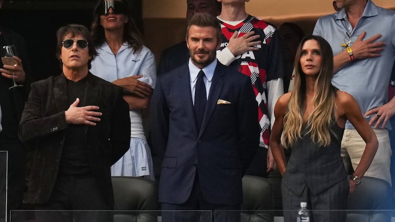 Sir David Beckham and Tom Cruise bring celebrity glamour to World Cup