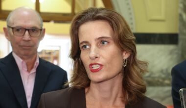 Finance Minister Nicola Willis holds press conference at Parliament on state of the economy