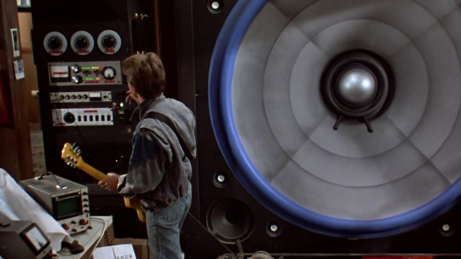 Michael J. Fox in the opening scene of Back to the Future