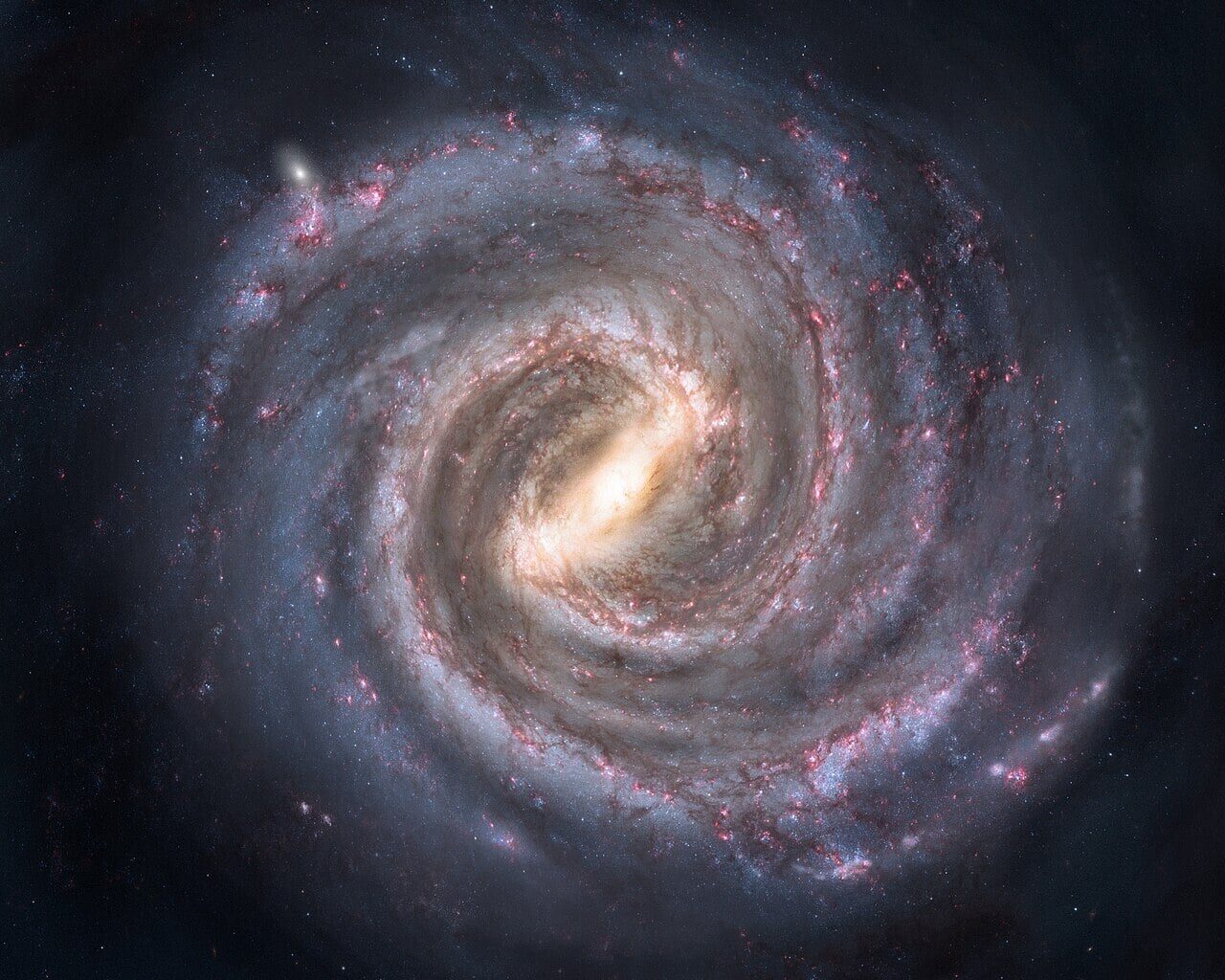 A new study by LISA has revealed that the Milky Way may well be lopsided! (Credit : NASA)