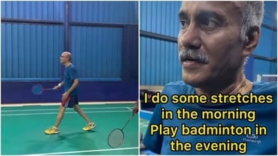 In Chennai, a disciplined 62-year-old encourages youth to prioritise mobility, avoid junk food, and engage in regular exercise. (Instagram/ fit.blog.by.jc)