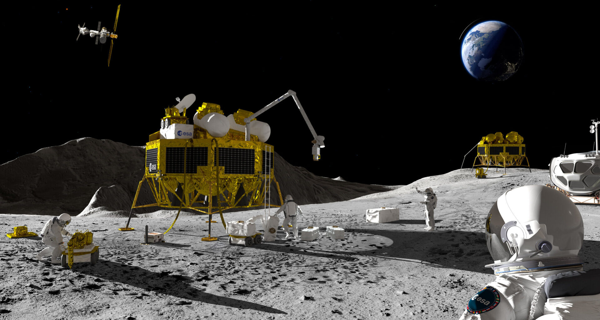 Moon surface scenario