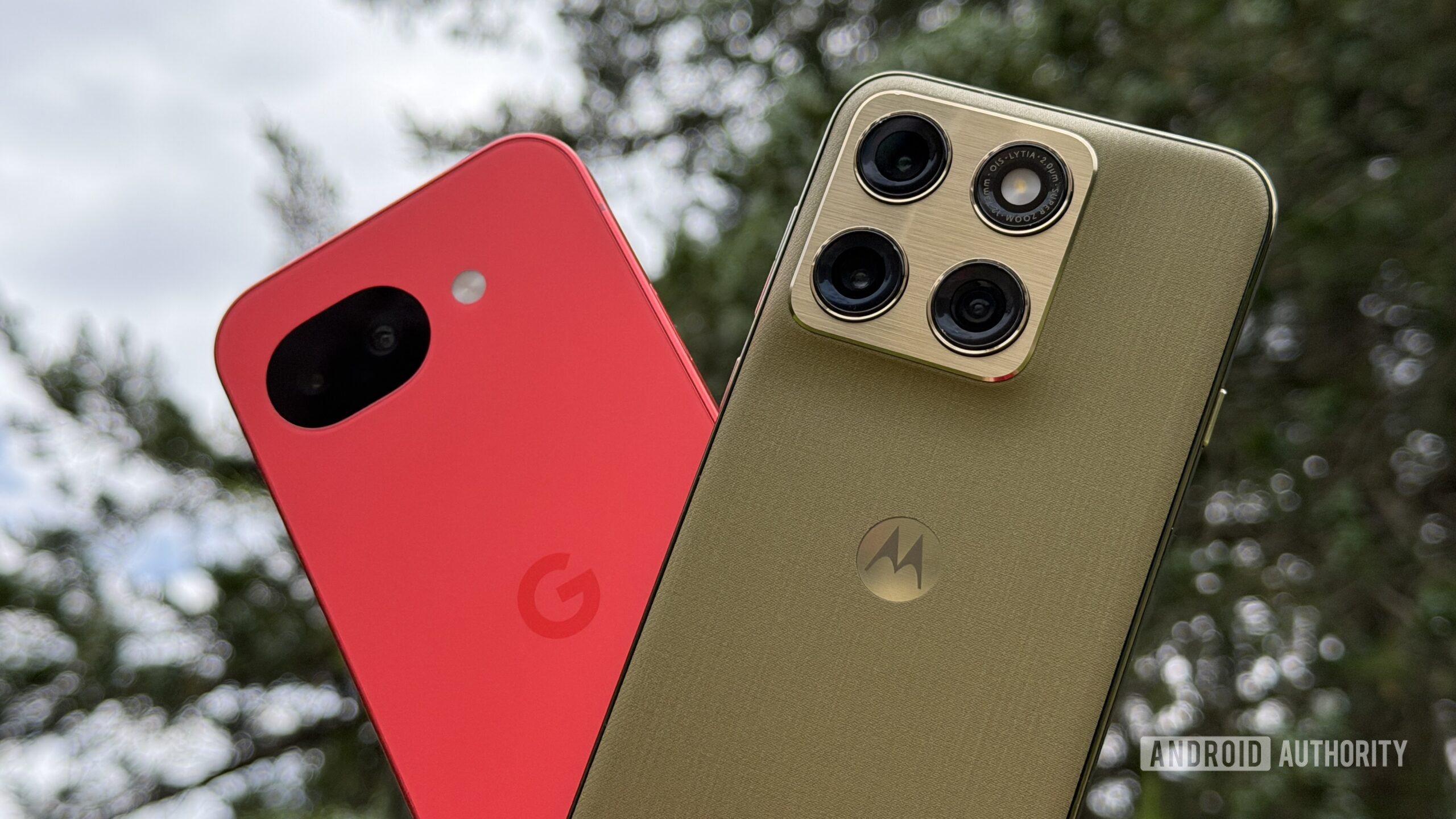 Motorola Edge Pixel 10a against sky