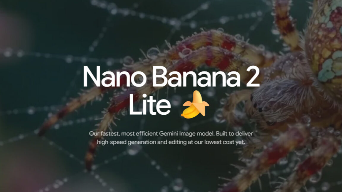 Google's new Nano Banana 2 Lite image model is its fastest and cheapest yet