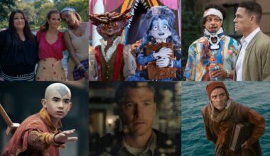 Clockwise from top left: 'Sweet Magnolias,' 'I Am Frankelda,' 'Little Brother,' 'In the Hand of Dante,' 'I Will Find You' and 'Avatar: The Last Airbender.'