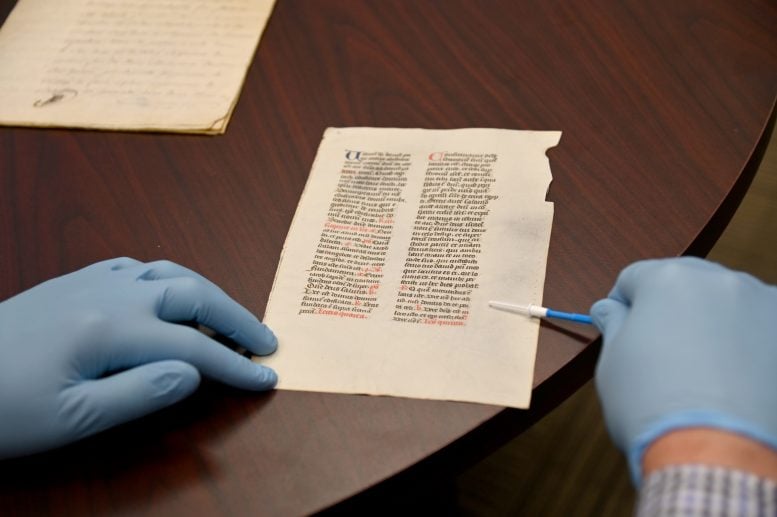 Nondestructive Sampling of Historic Parchment