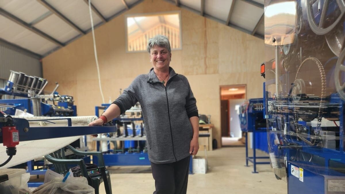 Wairarapa farmer turns wool into yarn and high-end tweed with mini mill