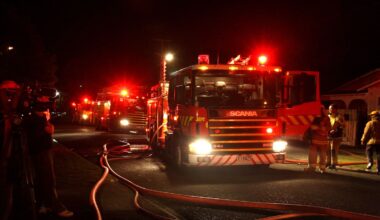 Four crews attend house fire in Henderson, West Auckland to stop blaze spreading to other houses