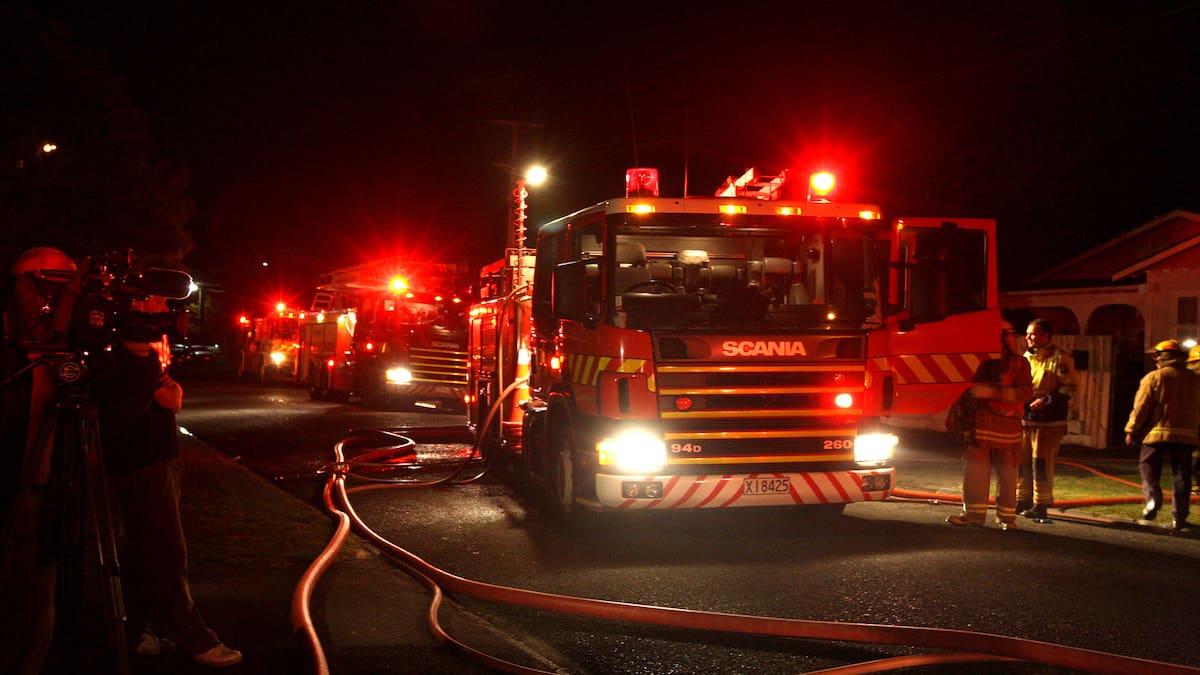 Four crews attend house fire in Henderson, West Auckland to stop blaze spreading to other houses